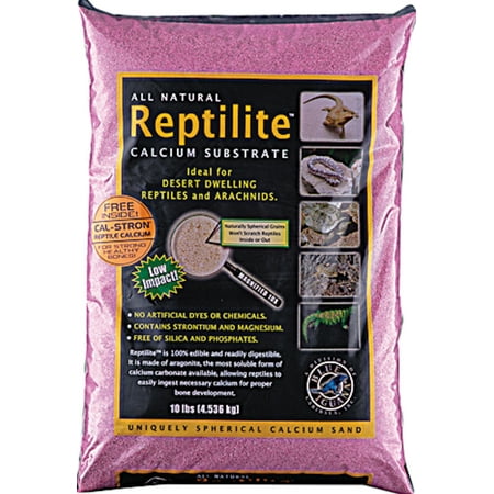 Blue Iguana Reptilite Calcium Substrate For Reptiles Cactus Blossom Pink - 40 lbs - (4 x 10 lb Bags)