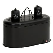 REPTIZOO Deep Dual Lamp Fixture, UVB Compact Reptile Heat Lighting Kit Combo Deep Dome Lamp Holder