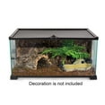 thumbnail image 1 of REPTIZOO Knock-Down Mini Glass Reptile Habitat, 360 Rotation Visually Reptile Terrarium 20”×12”×10”(10 gallon)，Easy Assembly, 1 of 6