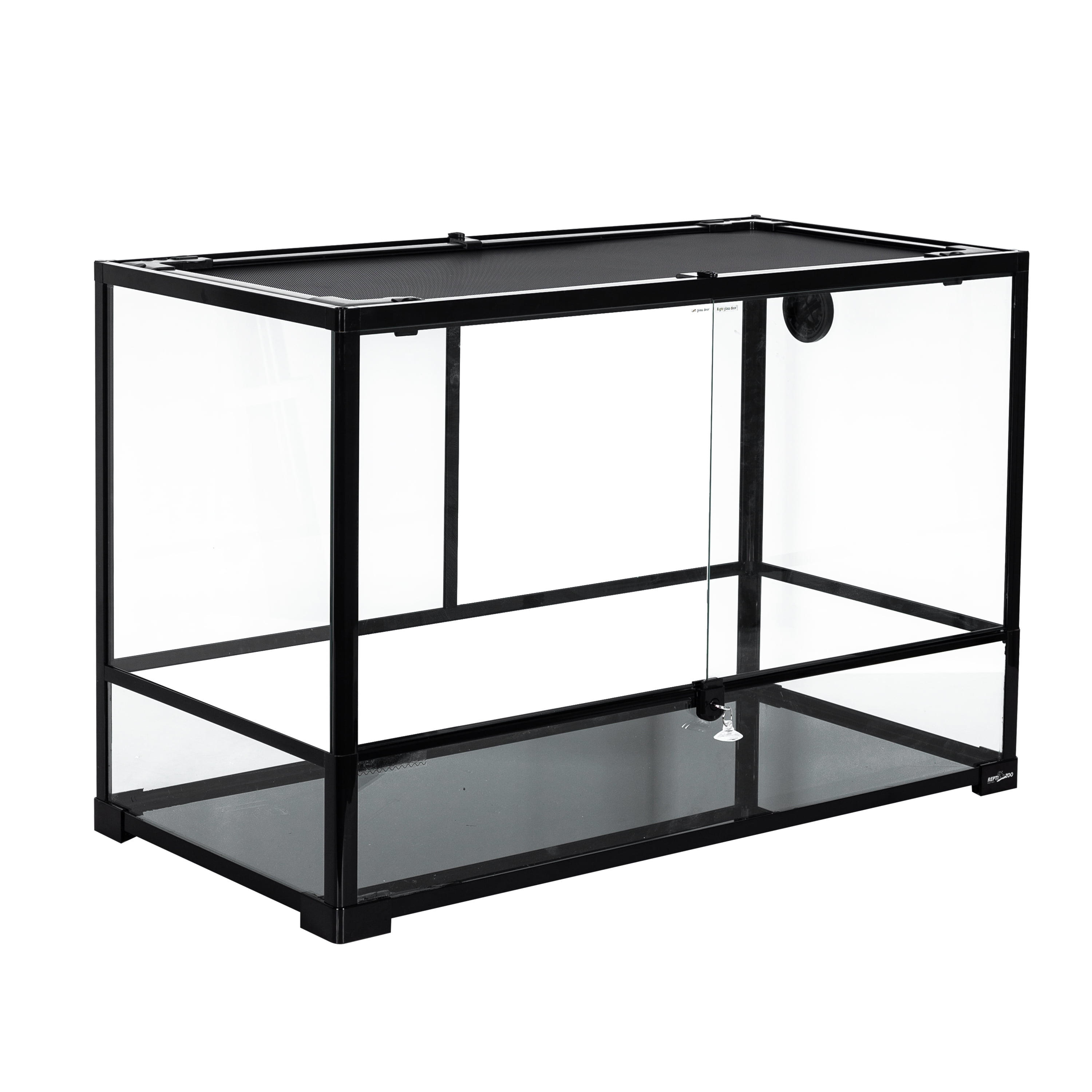 REPTIZOO Large 67 Gallon Knock Down Glass Habitat Terrarium, Double Hing Doors with Screen Ventilation