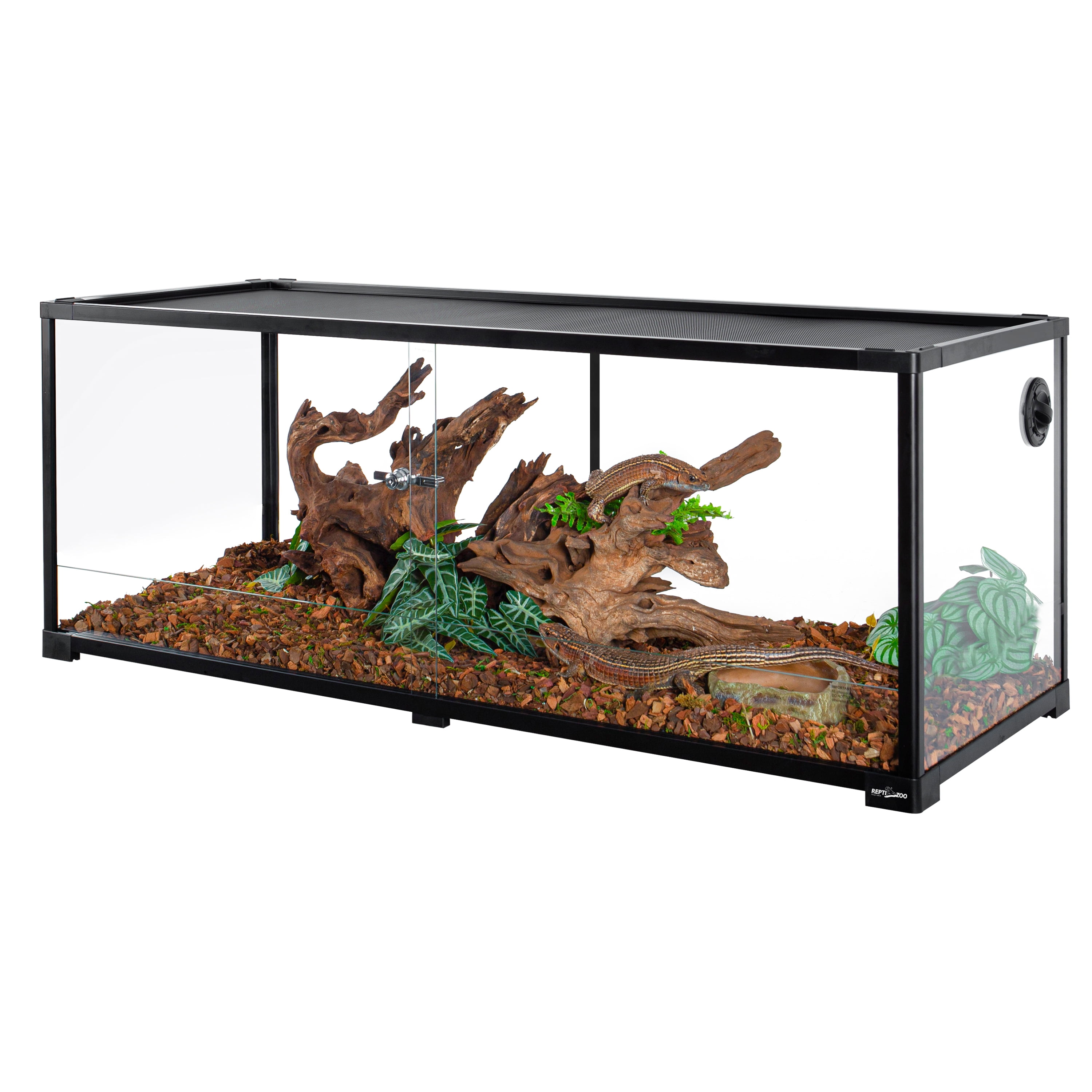 REPTIZOO Reptile Glass Tank - 48 x 18 x 18 Inches Knock Down Full View ...