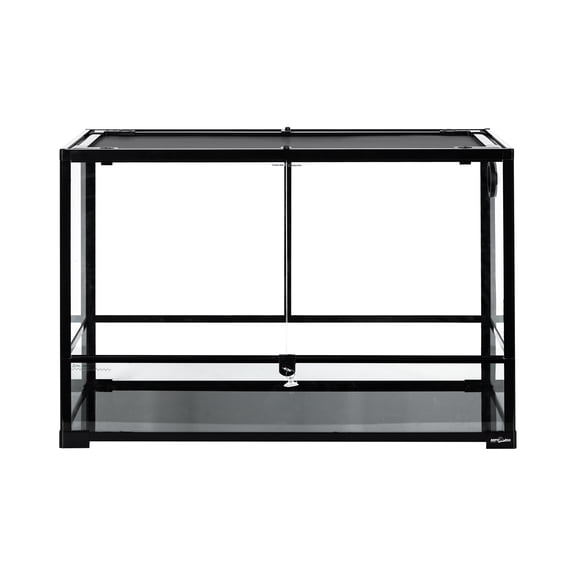 REPTIZOO Reptile Glass Terrarium, Double Hing Doors with Screen Ventilation Knock Down Terrarium 36"18"24"