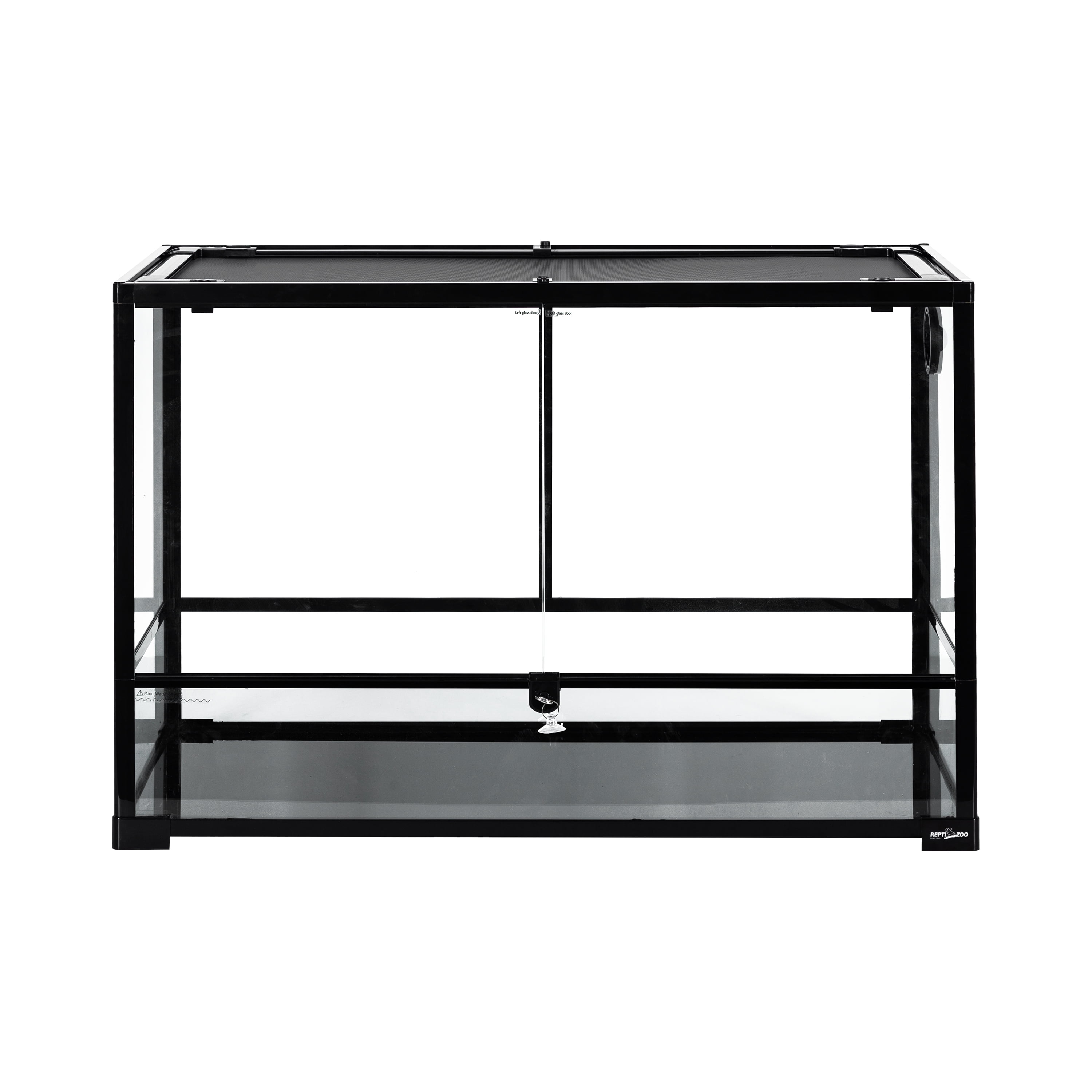 REPTIZOO Upgrade Full Tempered Glass Reptile Terrarium, 36L x 18W x 23.6D, Easy Assembly