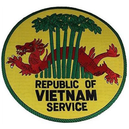 REPUBLIC OF VIETNAM SERVICE BACK PATCH DRAGON BIKER VEST CUT JACKET WAR VETERAN