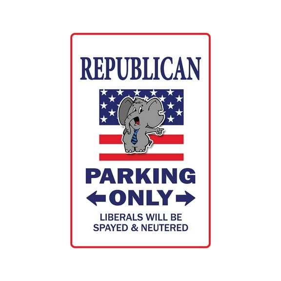 REPUBLICAN Parking Decal conservative Romney politics congress | Indoor/Outdoor | 7" Tall