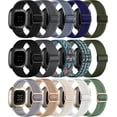 thumbnail image 1 of REQO 15 Pack Elastic Bands Compatible with Fitbit Sense & Versa Bands, Comfortable Nylon Solo Loop Replacement Strap for Women & Men, 1 of 8