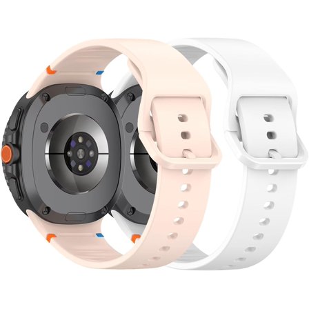 REQO 2 Pack Bands Compatible with Samsung Galaxy Watch 8 Band 40mm 44mm, Watch 8 Classic/Watch Ultra 2 (2025) Silicone Bands, Soft Sport Strap Replacement for Galaxy Watch 8 2025