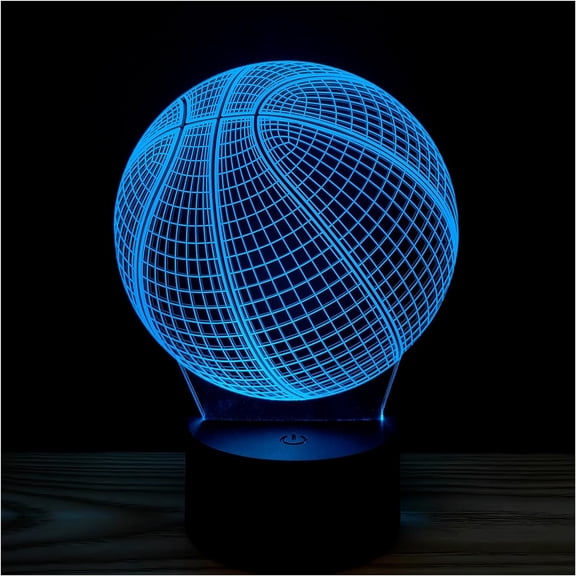 REQO 3D Optical Illusion Night Lights Visual Creative LED Desk Lamp Remote Control and Touch Control 7 or 16 Colors Change USB Powered for Home Decorations or Holiday Kids's Gifts