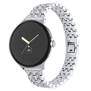 REQO Bling Bands Compatible with Google Pixel Watch 3 41mm/Pixel Watch 2/Pixel Watch 1, Glitter Metal Bracelet Straps Luxurious Rhinestone Replacement Wristband for Women