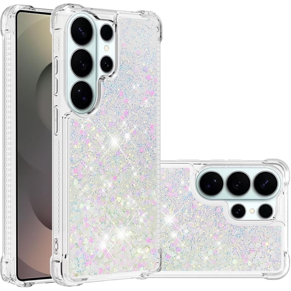 REQO Bling Glitter Case for Samsung Galaxy S26 Ultra (Not S26), Soft TPU Sparkly Flowing Liquid Floating Clear Case for Women Girls Cover for Samsung Galaxy S26 Ultra