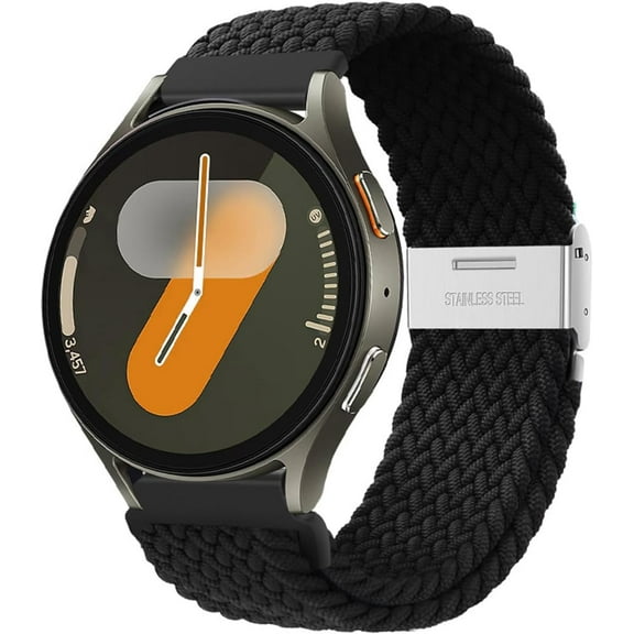 REQO Braided Bands Compatible with Samsung Galaxy Watch 7 Band 6 5 4 Active 2 40mm 44mm/6 4 Classic 47mm 43mm 46mm 42mm/5 Pro 45mm/FE, 20mm Quick Release Nylon Strap for Samsung Watch Bands Men Women