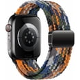 thumbnail image 1 of REQO Braided Bands With Magnetic Clasp Compatible with Apple Watch Band 38mm 40mm 41mm 42mm 44mm 45mm 46mm 49mm；Soft Nylon Sport Loop Strap for iWatch Series Ultra 2&1 10 9 8 7 6 SE 5 4 3 Women Men, 1 of 7