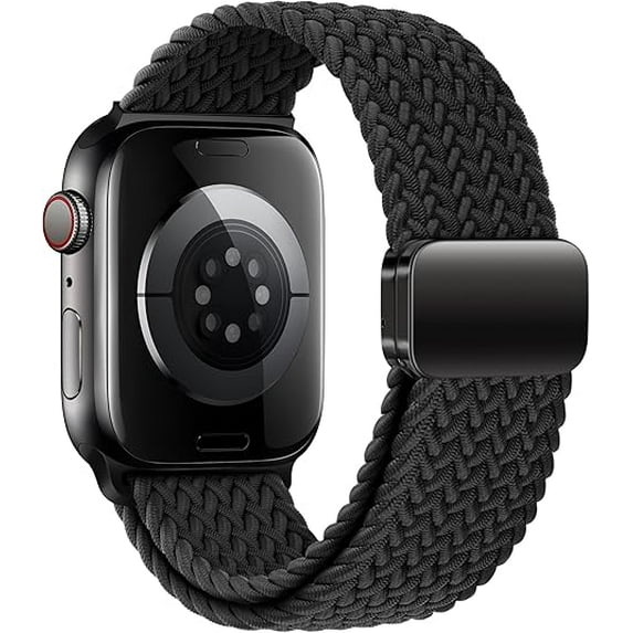 REQO Braided Bands With Magnetic Clasp Compatible with Apple Watch Band 38mm 40mm 41mm 42mm 44mm 45mm 46mm 49mm;Soft Nylon Sport Loop Strap for iWatch Series Ultra 2&1 10 9 8 7 6 SE 5 4 3 Women Men