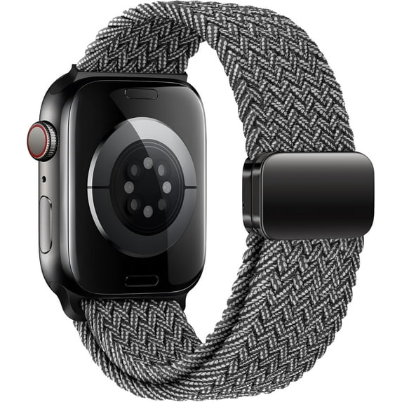 REQO Braided Bands With Magnetic Clasp Compatible with Apple Watch Band 38mm 40mm 41mm 42mm 44mm 45mm 46mm 49mm;Soft Nylon Sport Loop Strap for iWatch Series Ultra 2&1 10 9 8 7 6 SE 5 4 3 Women Men