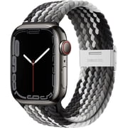 REQO Braided Nylon Bands for Apple Watch Band 40mm 44mm 45mm 41mm iWatch Ultra/Ultra 2 49mm 38mm 42mm Women Men,Elastics Replacement Wristband Breathable Strap for Apple watch Series 9 8 7 6 5 4 3 2