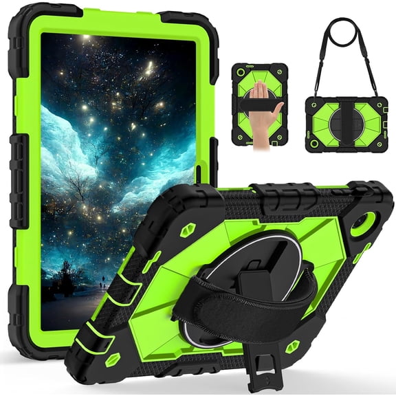 REQO Case Compatible with T-Mobile Revvl Tab 2 2025 Released 10.1 inch Tablet Cover Shockproof Protective Case Protective Cover Heavy Duty TPU Cover with Kickstand & Shoulder Strap
