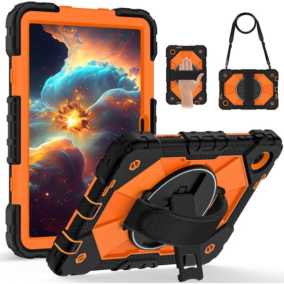 REQO Case Compatible with T-Mobile Revvl Tab 2 2025 Released 10.1 inch Tablet Cover Shockproof Protective Case Protective Cover Heavy Duty TPU Cover with Kickstand & Shoulder Strap