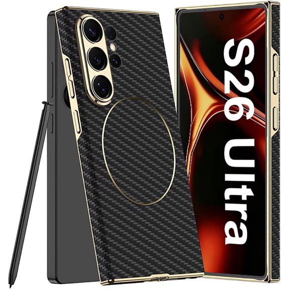 REQO Case for Galaxy S26 Ultra,Plain Skin Magnetic Suction Frosted Texture Phone Shell,Wireless Charging Compatible Protective Cover for Samsung Galaxy S26 Ultra