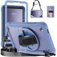 thumbnail image 1 of REQO Case for Samsung Galaxy tab A9 case 8.7 inch 2023 Release(SM-X110/X115/X117):with Portable Hybrid Shock-Proof Cover, 360° Swiveling Stand & Hand Strap,Shoulder Strap, 1 of 7