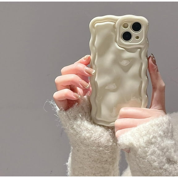REQO Case for iPhone 15 Plus,3D Meteorite Bubble Pattern Electroplate Plating Glitter Curly Wavy Frame Glossy Case,Soft TPU Shockproof for iPhone 15 Plus 6.7 Inch