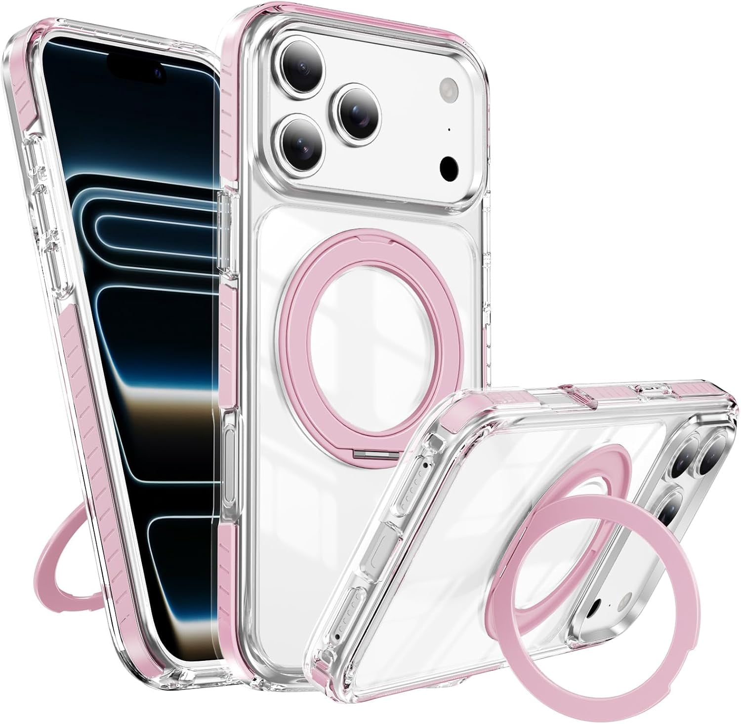 REQO Clear for iPhone 18 Pro Max Case with Stand,Compatible with ...
