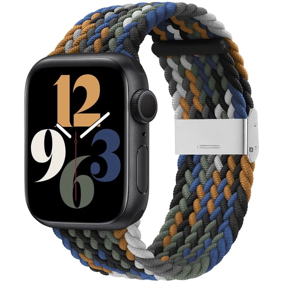 REQO Compatible with Apple Watch Bands 44mm 40mm 38mm 42mm 41mm 45mm 46mm 49mm, iWatch Bands Women Men,Adjustable Braided Solo Loop Elastic Sport Band for iWatch Ultra SE Series 10/9/8/7/6/5/4