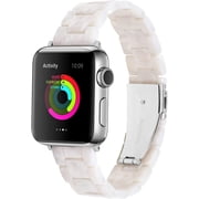 REQO Compatible for Apple Watch Ultra Band 38mm 40mm 41mm 42mm 44mm 45mm 49mm Fashion Resin Replacement Bracelet Watch Bands for Women MEn Compatible with iWatch Series 9 8 7 6 5 4 3 2 1 SE Ultra 2
