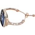 thumbnail image 1 of REQO Compatible with Fitbit Versa 4＆Sense 2 Bands Women, Adjustable Elegant style Stainless steel metal with diamonds Bands Compatible with Fitbit Versa 3＆sense bands Women, 1 of 6