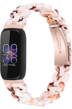 Compatible with Fitbit inspire 3 Watch Band for Women Men Girl Boy, Slim Lightweight Oval Resin With Stainless Steel Buckle for inspire 3 Smartwatch