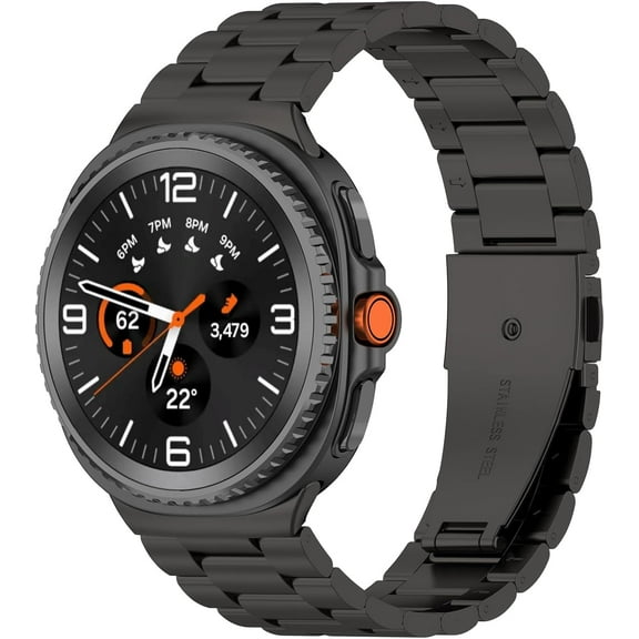 REQO Compatible with Samsung Galaxy Watch 8 Classic/Galaxy Watch 8 40mm 44mm Smartwatch Band, Metal Stainless Steel Replacement Strap for Galaxy Watch8 Accessories