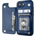 thumbnail image 1 of REQO Compatible with iPhone 16e Wallet Case with Card Holder, PU Leather Kickstand Card Slots Case, Double Magnetic Clasp and Durable Shockproof Cover 6.1 Inch, 1 of 6