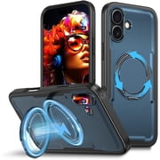REQO Design Design for iPhone 17 Case with 360  Rotating Ring Kickstand/Stand Compatible with MagSafe [Military-Grade Drop Protection] Shockproof Phone Cover Cover for iPhone 17 5G 2025 6.3 Inch
