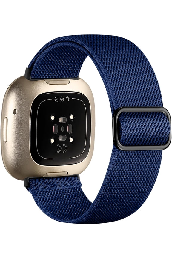 Elastic Band Compatible with Fitbit Versa 3/ Sense 2/ Sense/Versa 4 Bands for Women Men, Sport Stretchy Breathable Sense 2 & Sense Bands Versa 3 and Versa 4 Watch Straps Replacement Wristband