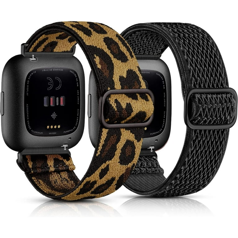 REQO Elastic Bands Compatible with Fitbit Versa Band Women Men