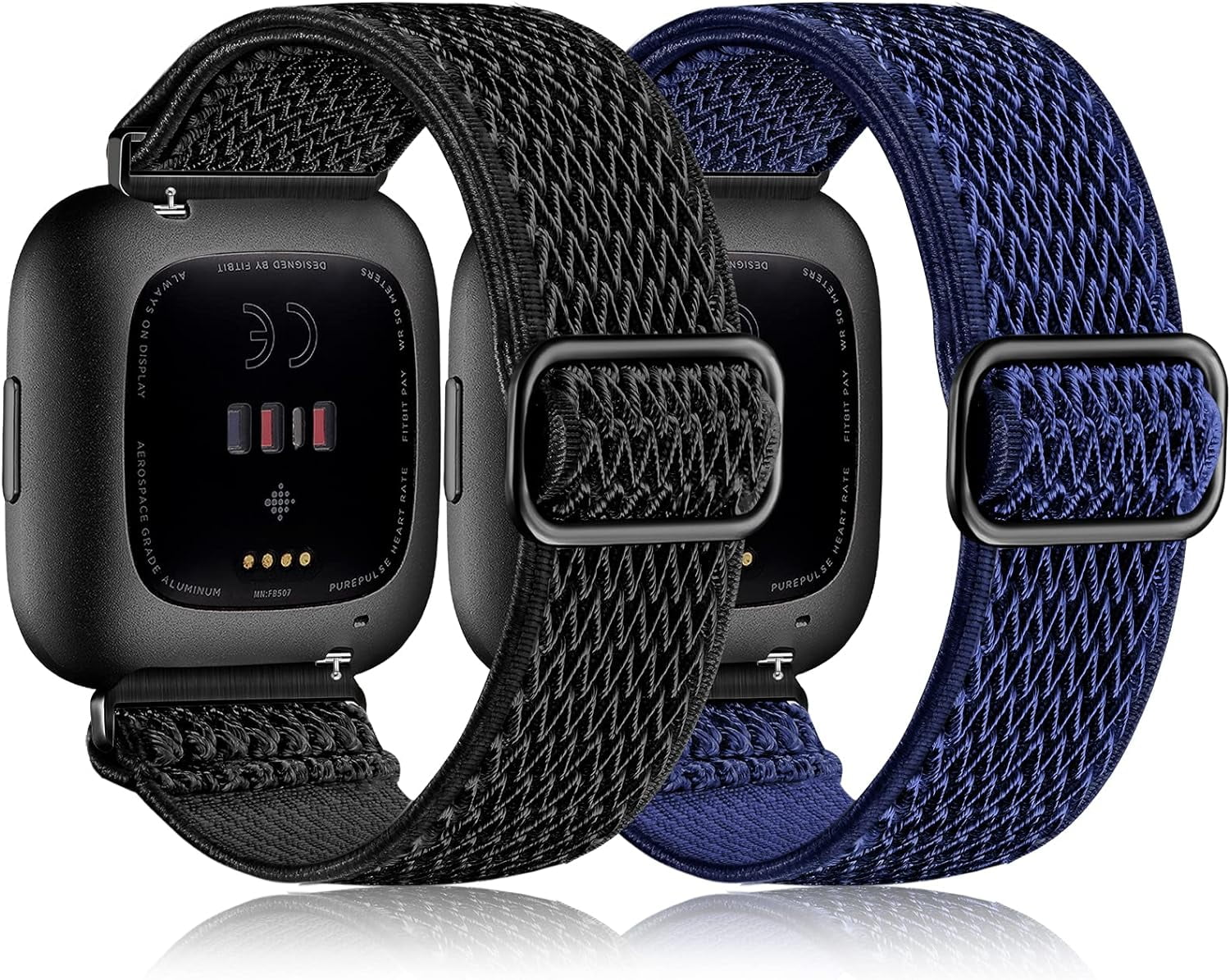 REQO Elastic Bands Compatible with Fitbit Versa Band Women Men