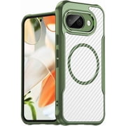 REQO for Google Pixel 9a Case Google Pixel 9a 5G Phone Case, Magnetic Translucent Matte Rugged Shockproof Anti-Slip Slim Cell Phone Cover, Military Grade Drop Protection Best Phone Case