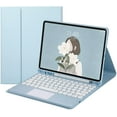 thumbnail image 1 of REQO Keyboard Case for Galaxy Tab A7 10.4 inch 2020 (SM-T500 T505 T507) Keyboard Case with Touchpad Cute Round Key Color Keyboard Detachable Bluetooth Keyboard Cover (SkyBlue), 1 of 6