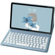 REQO Keyboard Case for Lenovo Tab M10 FHD Plus/K10 Case, Round Keys Detachable Wireless Bluetooth Keyboard Case for Tablet 10.3" TB-X606F/TB-X606X/TB-X6C6F/TB-X6C6X, Sky Blue