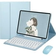 thumbnail image 1 of REQO Keyboard Mouse for Galaxy Tab A7 10.4 inch (SM-T500/T505/T507) 2020 Tablet Keyboard Case Cute Round Key Color Keyboard Wireless Detachable BT Keyboard Cover (SkyBlue), 1 of 6