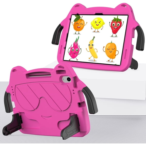 REQO Kids Case Compatible with iPad 12th (A19) 2026/11th (A16) 2025 11inch,Lightweight EVA+Rugged PC Kid Friendly Shockproof Stand Protective Case,Kid Friendly Cute Tablet Cover