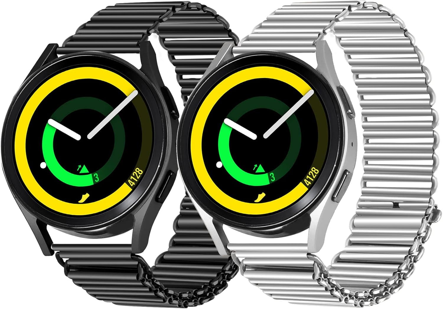 REQO Metal Band Compatible with Amazfit Active 2 Square/1/Bip 3 pro/Bip U pro/Bip S lite/GTS 4 mini/GTS 4 3 2 2e 2mini/GTR 42mm/Pop/Pop pro/Zepp Z Watch, Replacement Wristbands Bracelet  Adjustable