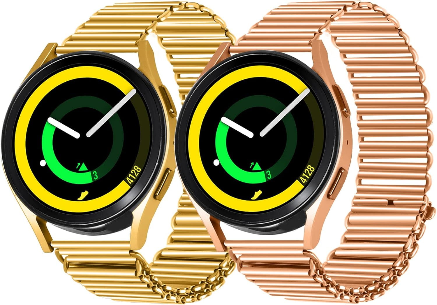 REQO Metal Band Compatible with Amazfit Active 2 Square/1/Bip 3 pro/Bip U pro/Bip S lite/GTS 4 mini/GTS 4 3 2 2e 2mini/GTR 42mm/Pop/Pop pro/Zepp Z Watch, Replacement Wristbands Bracelet  Adjustable