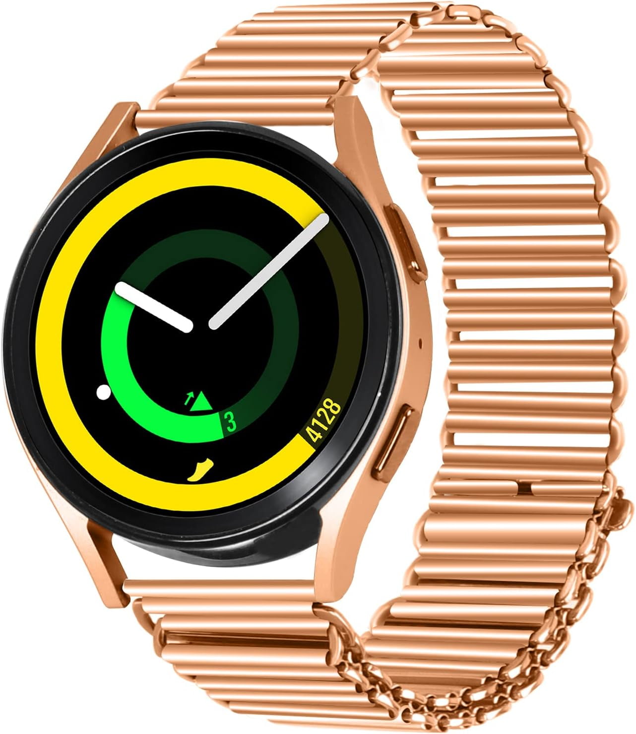 REQO Metal Band Compatible with Amazfit Active 2 Square/1/Bip 3 pro/Bip U pro/Bip S lite/GTS 4 mini/GTS 4 3 2 2e 2mini/GTR 42mm/Pop/Pop pro/Zepp Z Watch, Replacement Wristbands Bracelet  Adjustable