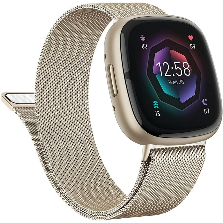 REQO Metal Band for Fitbit Sense Sense Bands, Fitbit Versa