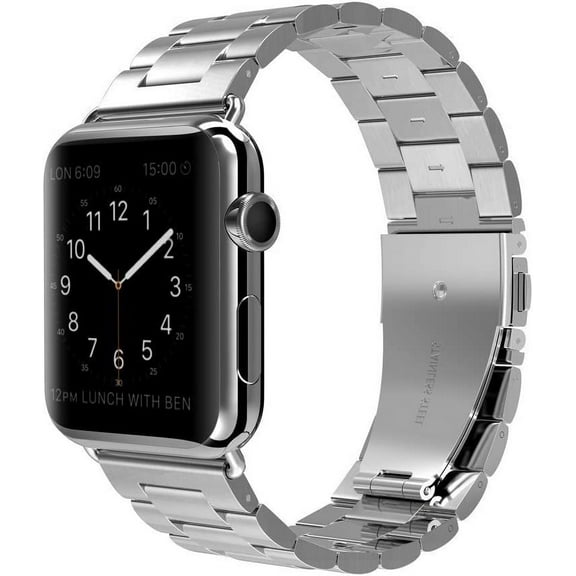 REQO Metal Bands Compatible with Apple Watch Band 41mm 40mm 38mm 42mm/44mm/45mm/49mm/46mm, Dressy Stainless Steel Chain Strap for Men iWatch Series Ultra/Ultra2/9/8/7/6/5/4/3/2/1 SE