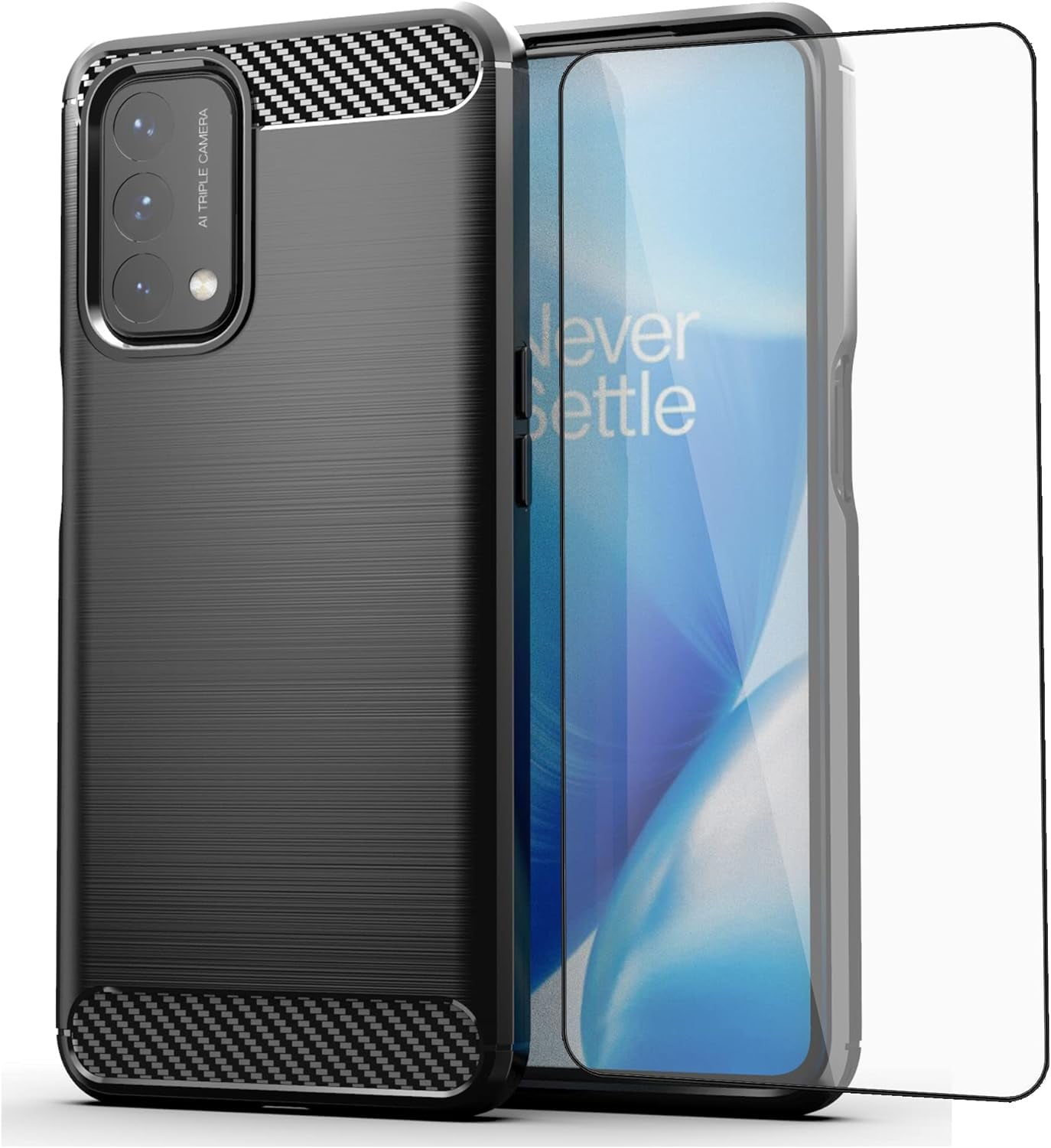 REQO Phone Case for OnePlus Nord N200 5G with Screen Protector Cover ...