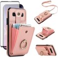 thumbnail image 1 of REQO Phone Case for Samsung Galaxy S10 Plus Wallet Cell Cover with Screen Protector and Crossbody Strap Ring Stand RFID Credit Card Holder S10+ S10plus 10S Edge S 10 10plus Women Girls Rose Gold, 1 of 8