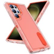 REQO Samsung Galaxy S24 Ultra Case, Heavy Duty 3-Layer Full Body Protection [Military Grade] with Foldable Stand Durable Sturdy Shockproof Bumper Cover for Galaxy S24 Ultra