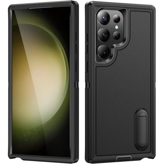 REQO for Samsung Galaxy S25/ S24/ S23 Ultra Case Built-in Stand, 3-in-one Drop Protection, Full Body Shockproof Military Protection, Durable Protective Case (Galaxy S25 Ultra)
