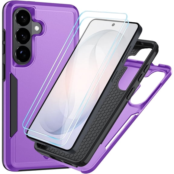 REQO for Samsung Galaxy S26 Case with HD Screen Protector [Military Grade Drop Protection] Heavy Duty Full Body Shockproof Protection for Galaxy S26 Phone Case